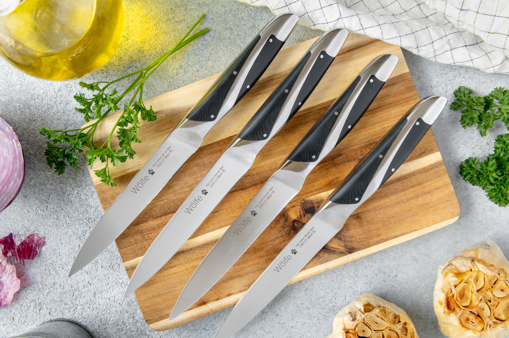 Umite Chef 48-Piece Silverware Set with Steak Knives India